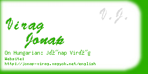 virag jonap business card